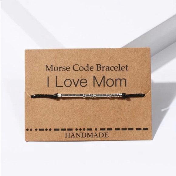 Jewelry - ✨2/$25✨I Love Mom: Morse Code Bracelet✨